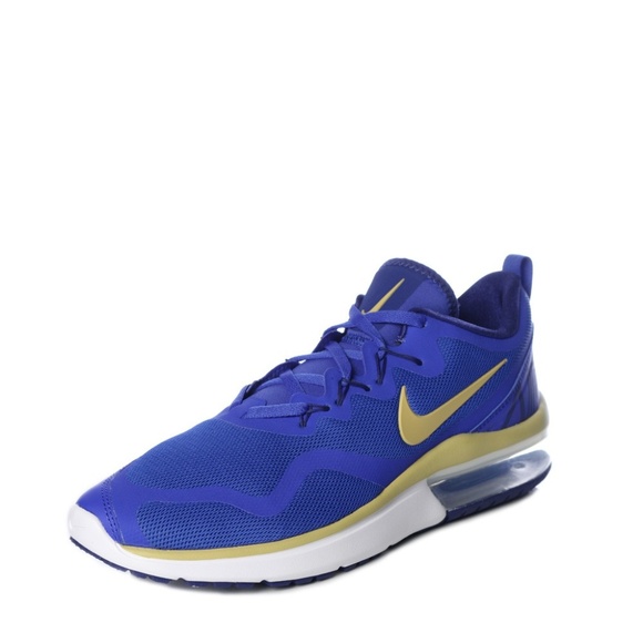 gold and blue nikes